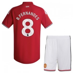 Manchester United B. Fernandes 8 Dziecięca Główna Koszulki Piłkarskie 2026-27 Krótki Rękaw (+ Krótkie spodenki)