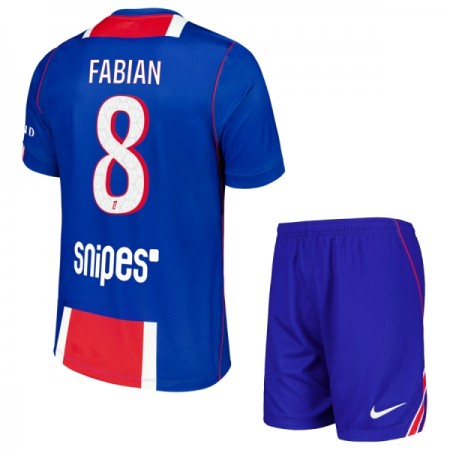 Paris Saint-Germain Fabian 8 Dziecięca Główna Koszulki Piłkarskie 2026-27 Krótki Rękaw (+ Krótkie spodenki) Paris Saint-Germain Fabian 8 Dziecięca Główna Koszulki Piłkarskie 2026-27 Krótki Rękaw (+ Krótkie spodenki)