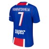 Paris Saint-Germain Kvaratskhelia 7 Dziecięca Główna Koszulki Piłkarskie 2026-27 Krótki Rękaw (+ Krótkie spodenki)