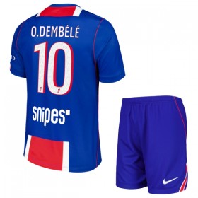 Paris Saint-Germain O. Dembele 10 Dziecięca Główna Koszulki Piłkarskie 2026-27 Krótki Rękaw (+ Krótkie spodenki)
