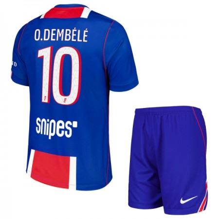 Paris Saint-Germain O. Dembele 10 Dziecięca Główna Koszulki Piłkarskie 2026-27 Krótki Rękaw (+ Krótkie spodenki) Paris Saint-Germain O. Dembele 10 Dziecięca Główna Koszulki Piłkarskie 2026-27 Krótki Rękaw (+ Krótkie spodenki)
