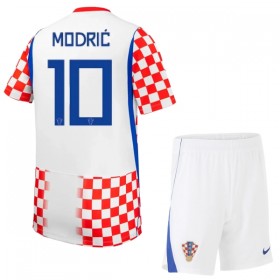 Chorwacja Modrić 10 Dziecięca Główna Koszulki Piłkarskie MŚ 2026 Krótki Rękaw (+ Krótkie spodenki)