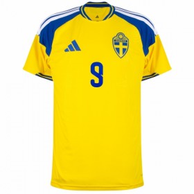 Szwecja Isak 9 Główna Koszulki Piłkarskie MŚ 2026 Krótki Rękaw