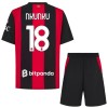 AC Milan Nkunku 18 Dziecięca Główna Koszulki Piłkarskie 2026-27 Krótki Rękaw (+ Krótkie spodenki) AC Milan Nkunku 18 Dziecięca Główna Koszulki Piłkarskie 2026-27 Krótki Rękaw (+ Krótkie spodenki)