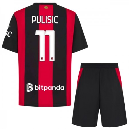 AC Milan Pulisic 11 Dziecięca Główna Koszulki Piłkarskie 2026-27 Krótki Rękaw (+ Krótkie spodenki) AC Milan Pulisic 11 Dziecięca Główna Koszulki Piłkarskie 2026-27 Krótki Rękaw (+ Krótkie spodenki)