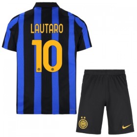 Inter Mediolan Lautaro 10 Dziecięca Główna Koszulki Piłkarskie 2026-27 Krótki Rękaw (+ Krótkie spodenki)