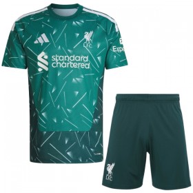 Liverpool Bramkarskie Dziecięca Główna Koszulki Piłkarskie 2026-27 Zielony Krótki Rękaw (+ Krótkie spodenki)