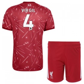 Liverpool Virgil 4 Dziecięca Główna Koszulki Piłkarskie 2026-27 Krótki Rękaw (+ Krótkie spodenki)