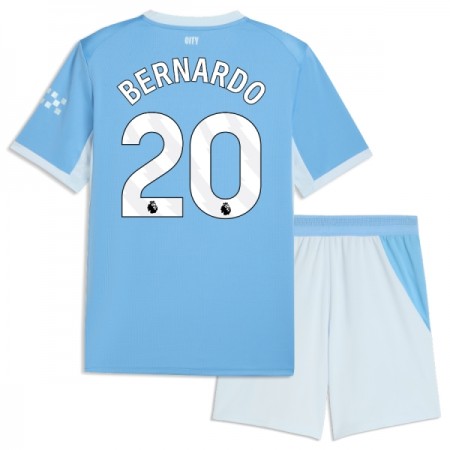 Manchester City Bernardo 20 Dziecięca Główna Koszulki Piłkarskie 2026-27 Krótki Rękaw (+ Krótkie spodenki)