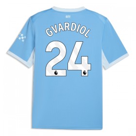 Manchester City Gvardiol 24 Główna Koszulki Piłkarskie 2026-27 Krótki Rękaw