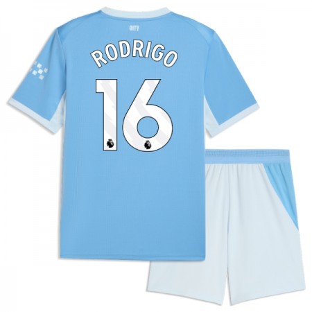 Manchester City Rodrigo 16 Dziecięca Główna Koszulki Piłkarskie 2026-27 Krótki Rękaw (+ Krótkie spodenki) Manchester City Rodrigo 16 Dziecięca Główna Koszulki Piłkarskie 2026-27 Krótki Rękaw (+ Krótkie spodenki)