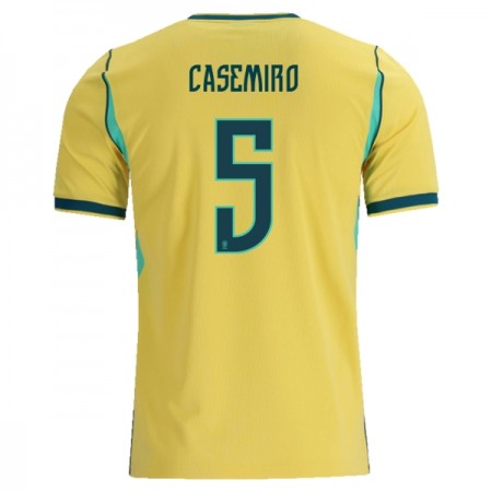 Brazylia Casemiro 5 Główna Koszulki Piłkarskie MŚ 2026 Krótki Rękaw Brazylia Casemiro 5 Główna Koszulki Piłkarskie MŚ 2026 Krótki Rękaw