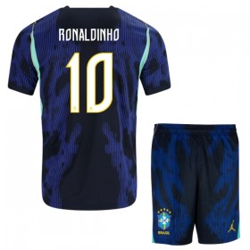 Brazylia Ronaldinho 10 Dziecięca Precz Koszulki Piłkarskie MŚ 2026 Krótki Rękaw (+ Krótkie spodenki)