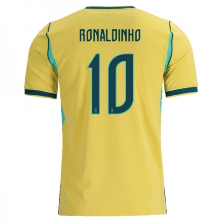 Brazylia Ronaldinho 10 Główna Koszulki Piłkarskie MŚ 2026 Krótki Rękaw Brazylia Ronaldinho 10 Główna Koszulki Piłkarskie MŚ 2026 Krótki Rękaw