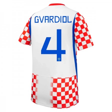 Chorwacja Gvardiol 4 Główna Koszulki Piłkarskie MŚ 2026 Krótki Rękaw
