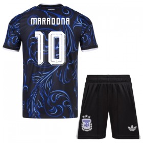 Argentyna Maradona 10 Dziecięca Precz Koszulki Piłkarskie MŚ 2026 Krótki Rękaw (+ Krótkie spodenki)