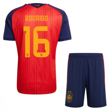 Hiszpania 2 Stars Rodrigo 16 Dziecięca Główna Koszulki Piłkarskie MŚ 2026 Krótki Rękaw (+ Krótkie spodenki) Hiszpania 2 Stars Rodrigo 16 Dziecięca Główna Koszulki Piłkarskie MŚ 2026 Krótki Rękaw (+ Krótkie spodenki)