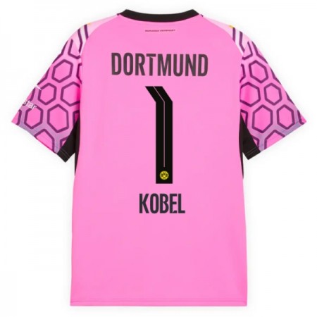 Borussia Dortmund Kobel 1 Bramkarskie Precz Koszulki Piłkarskie 2026-27 Różowy Krótki Rękaw Borussia Dortmund Kobel 1 Bramkarskie Precz Koszulki Piłkarskie 2026-27 Różowy Krótki Rękaw