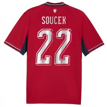 Czechy Soucek 22 Główna Koszulki Piłkarskie MŚ 2026 Krótki Rękaw Czechy Soucek 22 Główna Koszulki Piłkarskie MŚ 2026 Krótki Rękaw
