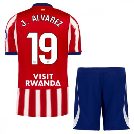 Atlético Madryt J. Alvarez 19 Dziecięca Główna Koszulki Piłkarskie 2026-27 Krótki Rękaw (+ Krótkie spodenki)
