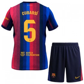 FC Barcelona Cubarsi 5 Dziecięca Główna Koszulki Piłkarskie 2026-27 Krótki Rękaw (+ Krótkie spodenki)