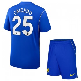 Chelsea Caicedo 25 Dziecięca Główna Koszulki Piłkarskie 2026-27 Krótki Rękaw (+ Krótkie spodenki)