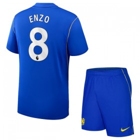 Chelsea Enzo 8 Dziecięca Główna Koszulki Piłkarskie 2026-27 Krótki Rękaw (+ Krótkie spodenki)