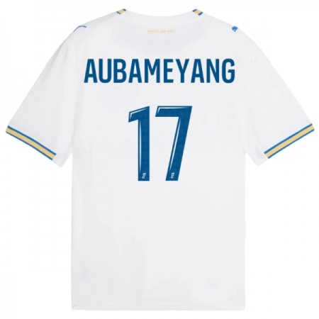 Olympique Marsylia Aubameyang 17 Główna Koszulki Piłkarskie 2026-27 Krótki Rękaw Olympique Marsylia Aubameyang 17 Główna Koszulki Piłkarskie 2026-27 Krótki Rękaw