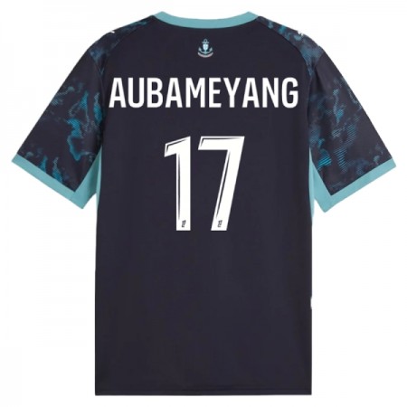 Olympique Marsylia Aubameyang 17 Precz Koszulki Piłkarskie 2026-27 Krótki Rękaw Olympique Marsylia Aubameyang 17 Precz Koszulki Piłkarskie 2026-27 Krótki Rękaw