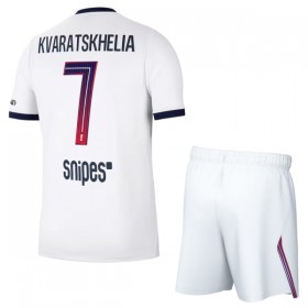 Paris Saint-Germain Kvaratskhelia 7 Dziecięca Precz Koszulki Piłkarskie 2026-27 Krótki Rękaw (+ Krótkie spodenki)