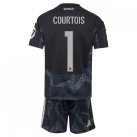 Real Madryt Courtois 1 Bramkarskie Dziecięca Główna Koszulki Piłkarskie 2026-27 Krótki Rękaw (+ Krótkie spodenki)