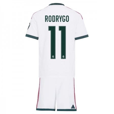 Real Madryt Rodrygo 11 Dziecięca Główna Koszulki Piłkarskie 2026-27 Krótki Rękaw (+ Krótkie spodenki)