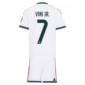 Real Madryt Vini JR 7 Dziecięca Główna Koszulki Piłkarskie 2026-27 Krótki Rękaw (+ Krótkie spodenki)