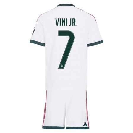 Real Madryt Vini JR 7 Dziecięca Główna Koszulki Piłkarskie 2026-27 Krótki Rękaw (+ Krótkie spodenki)