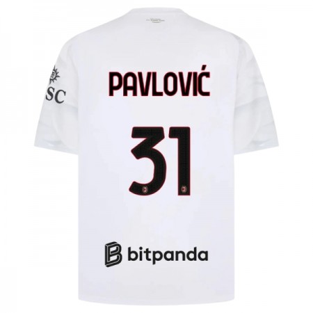 AC Milan Pavlovic 31 Precz Koszulki Piłkarskie 2026-27 Krótki Rękaw AC Milan Pavlovic 31 Precz Koszulki Piłkarskie 2026-27 Krótki Rękaw