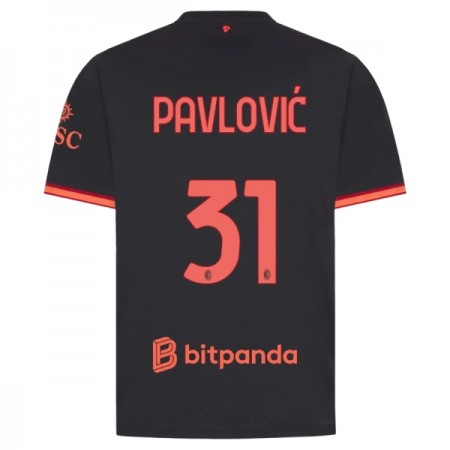 AC Milan Pavlovic 31 Trzeciej Koszulki Piłkarskie 2026-27 Krótki Rękaw AC Milan Pavlovic 31 Trzeciej Koszulki Piłkarskie 2026-27 Krótki Rękaw