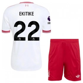 Liverpool Ekitike 22 Dziecięca Precz Koszulki Piłkarskie 2026-27 Krótki Rękaw (+ Krótkie spodenki)