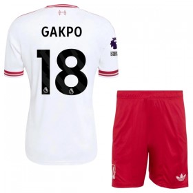 Liverpool Gakpo 18 Dziecięca Precz Koszulki Piłkarskie 2026-27 Krótki Rękaw (+ Krótkie spodenki)