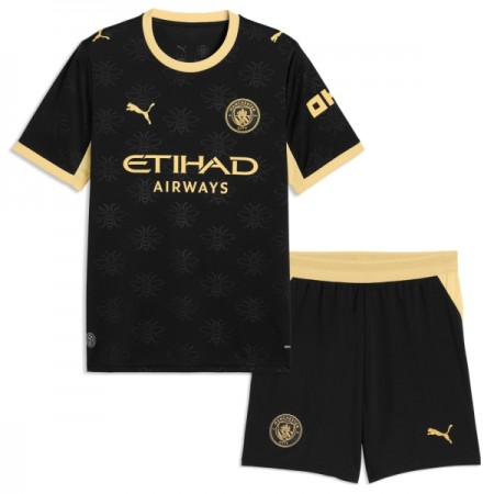 Manchester City Dziecięca Precz Koszulki Piłkarskie 2026-27 Krótki Rękaw (+ Krótkie spodenki)