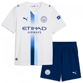 Manchester City Dziecięca Trzeciej Koszulki Piłkarskie 2026-27 Krótki Rękaw (+ Krótkie spodenki)