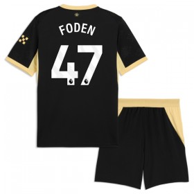 Manchester City Foden 47 Dziecięca Precz Koszulki Piłkarskie 2026-27 Krótki Rękaw (+ Krótkie spodenki)