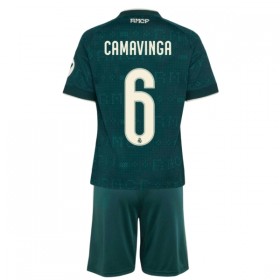 Real Madryt Camavinga 6 Dziecięca Precz Koszulki Piłkarskie 2026-27 Krótki Rękaw (+ Krótkie spodenki)