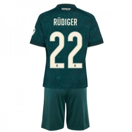 Real Madryt Rudiger 22 Dziecięca Precz Koszulki Piłkarskie 2026-27 Krótki Rękaw (+ Krótkie spodenki) Real Madryt Rudiger 22 Dziecięca Precz Koszulki Piłkarskie 2026-27 Krótki Rękaw (+ Krótkie spodenki)