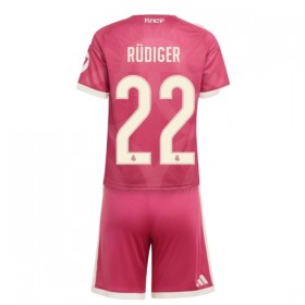 Real Madryt Rudiger 22 Dziecięca Trzeciej Koszulki Piłkarskie 2026-27 Krótki Rękaw (+ Krótkie spodenki)
