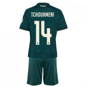 Real Madryt Tchouameni 14 Dziecięca Precz Koszulki Piłkarskie 2026-27 Krótki Rękaw (+ Krótkie spodenki)