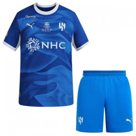 Al Hilal SFC Dziecięca Główna Koszulki Piłkarskie 2026-27 Krótki Rękaw (+ Krótkie spodenki)