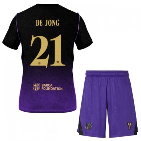 FC Barcelona F. De Jong 21 Dziecięca Precz Koszulki Piłkarskie 2026-27 Krótki Rękaw (+ Krótkie spodenki)