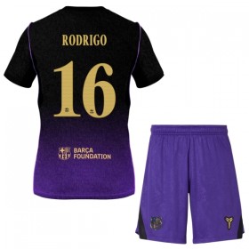 FC Barcelona Rodrigo 16 Dziecięca Precz Koszulki Piłkarskie 2026-27 Krótki Rękaw (+ Krótkie spodenki)