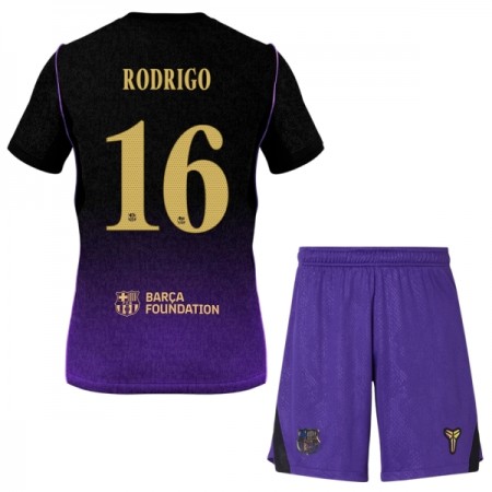 FC Barcelona Rodrigo 16 Dziecięca Precz Koszulki Piłkarskie 2026-27 Krótki Rękaw (+ Krótkie spodenki) FC Barcelona Rodrigo 16 Dziecięca Precz Koszulki Piłkarskie 2026-27 Krótki Rękaw (+ Krótkie spodenki)