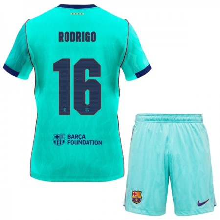 FC Barcelona Rodrigo 16 Dziecięca Trzeciej Koszulki Piłkarskie 2026-27 Krótki Rękaw (+ Krótkie spodenki) FC Barcelona Rodrigo 16 Dziecięca Trzeciej Koszulki Piłkarskie 2026-27 Krótki Rękaw (+ Krótkie spodenki)